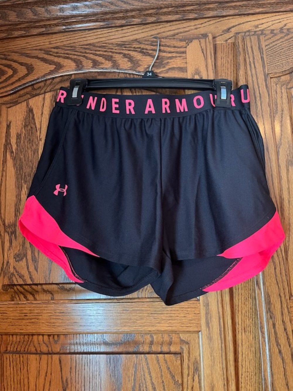 Under Armour Black & Hot Pink Women's Athletic Shorts